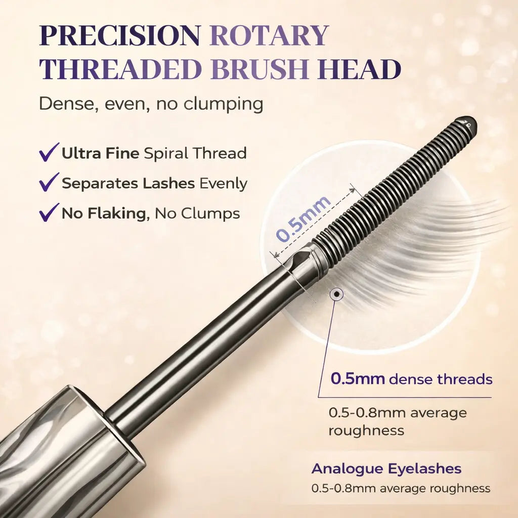 Natural Makeup Finish, Smudge-Proof, Lightweight Texture, Mascara Base Makeup Case, Tube-Shaped Waterproof Long-Lasting Curling Mascara Makeup Case.