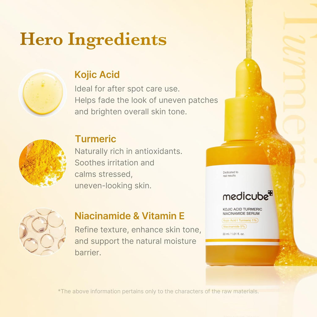 Kojic Acid Overnight Care & Nourish Duo for Troubled Skin: Kojic Acid Turmeric Overnight Wrapping Peel off Mask 2.0 and Kojic Acid Turmeric Clarifying & Balancing Capsule Serum