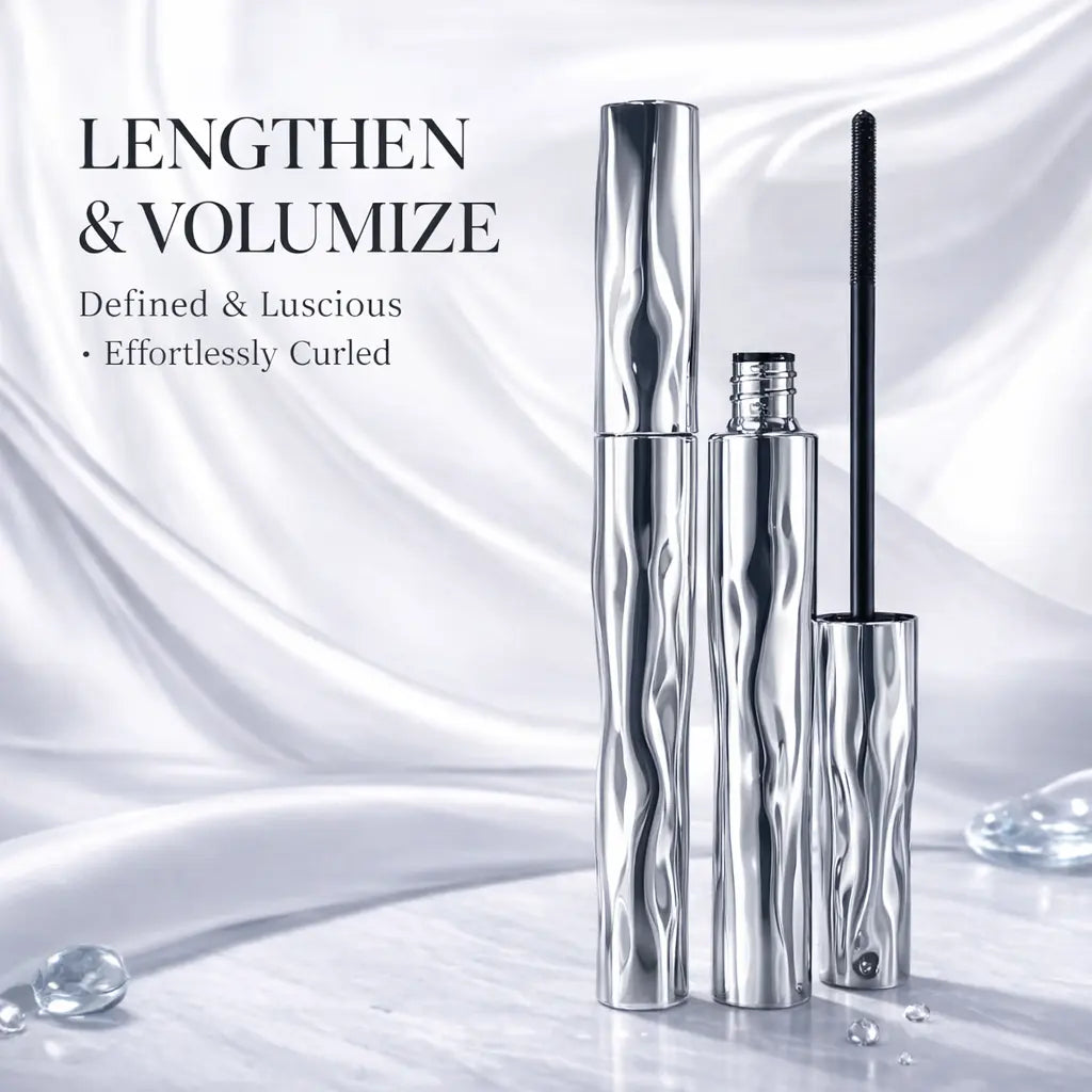 Natural Makeup Finish, Smudge-Proof, Lightweight Texture, Mascara Base Makeup Case, Tube-Shaped Waterproof Long-Lasting Curling Mascara Makeup Case.